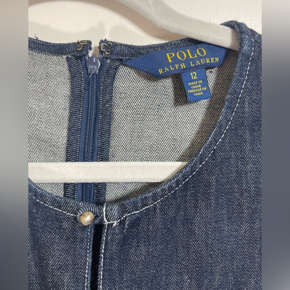 Polo Ralph Lauren Denim Fit and Flare Dress in Dark Indigo Women’s Size 12 - Picture 6 of 15